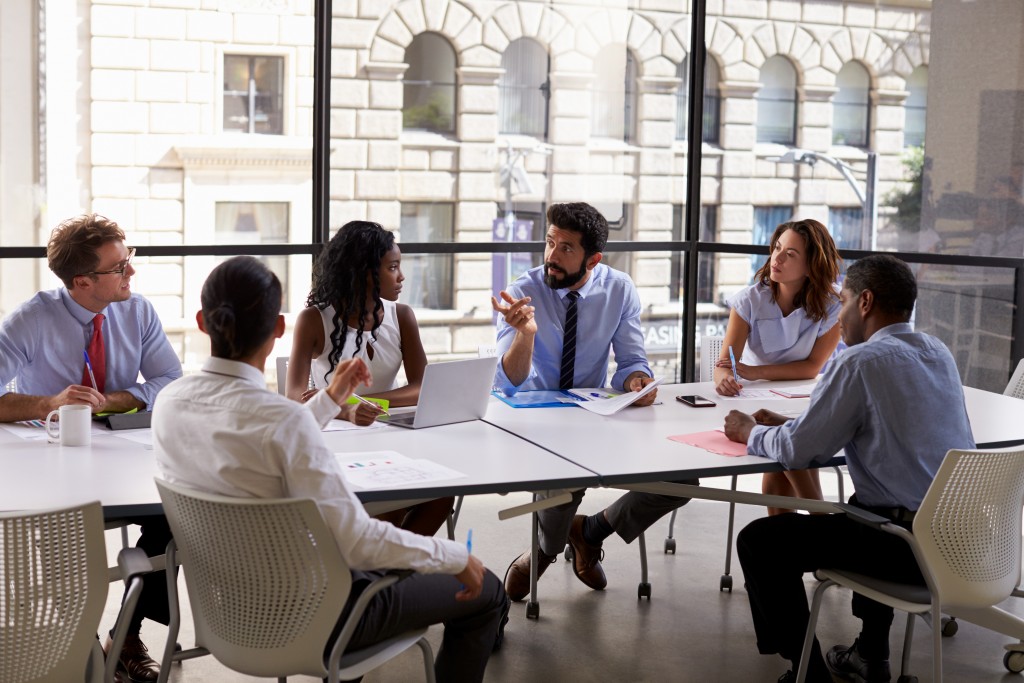 Startup business team having a meeting