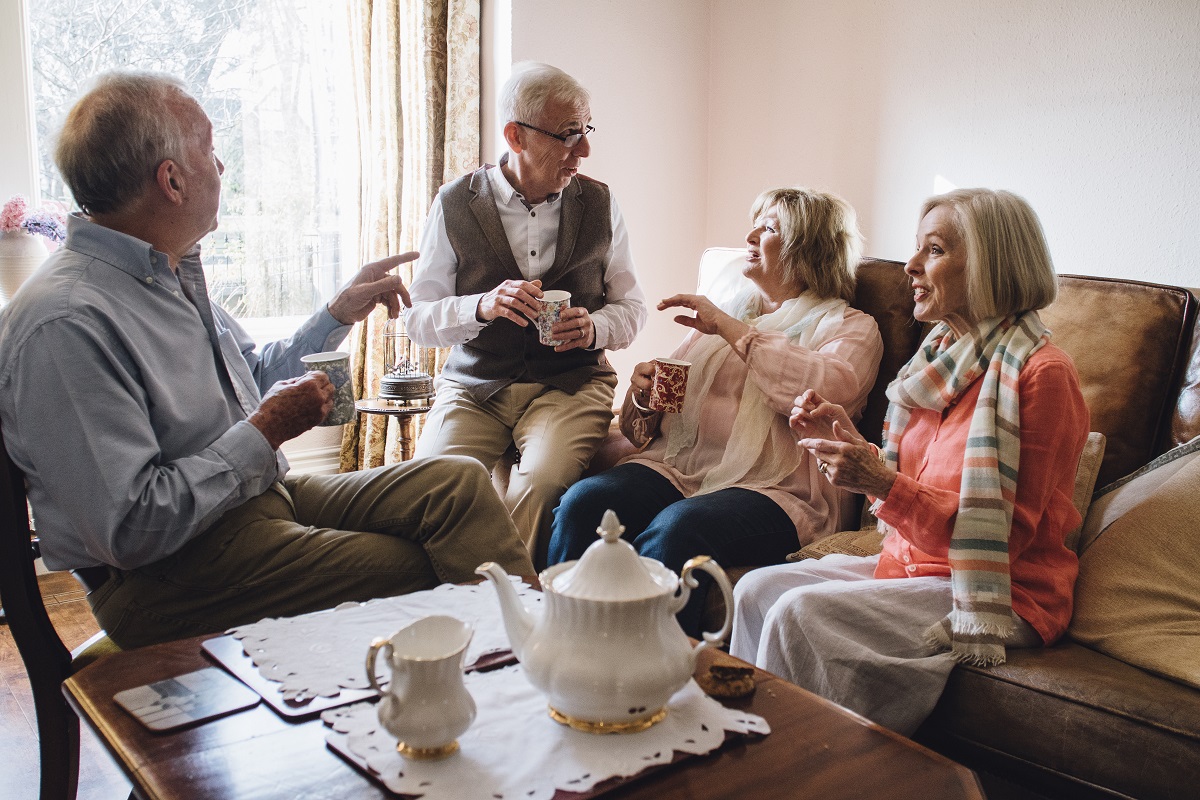 old people at a retirement