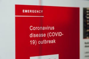 COVID-19 outbreak sign