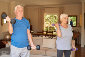 old people exercising